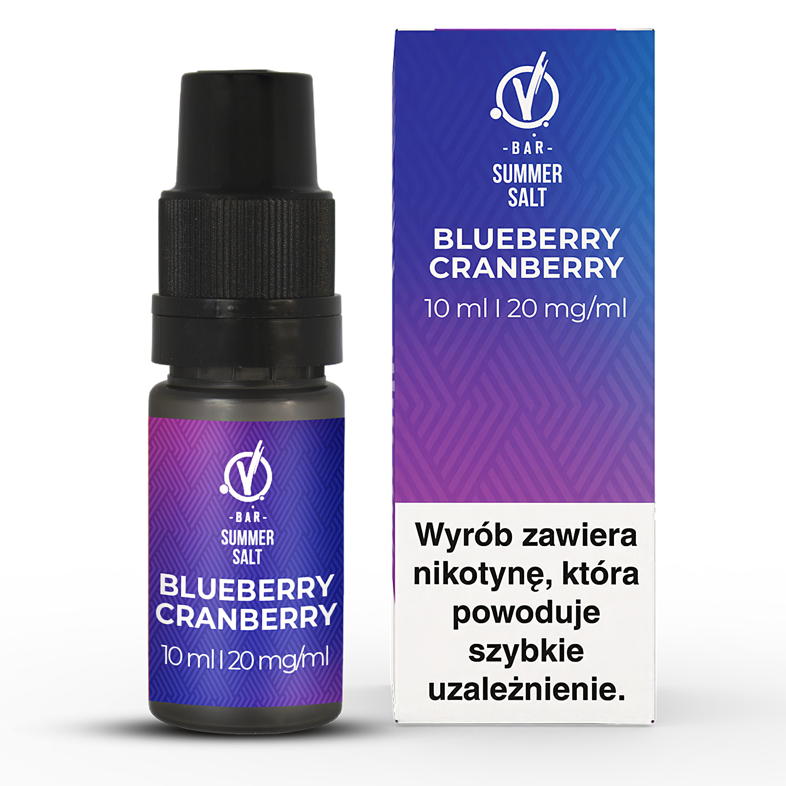VBar Liquid Summer Salt Sól - Blueberry Cranberry (Borówka Żurawina)